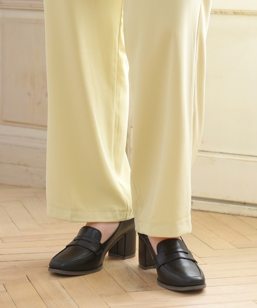 NOFALL（ノーフォール）の「ローファーヒールパンプス（ローファー・レディース・ブラック/ダークブラウン/ブラック系その他/ベージュ系その他・L/LL/S/M/3L/SS）」の15枚目の写真