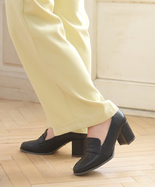 NOFALL（ノーフォール）の「ローファーヒールパンプス（ローファー・レディース・ブラック/ダークブラウン/ブラック系その他/ベージュ系その他・L/LL/S/M/3L/SS）」の16枚目の写真