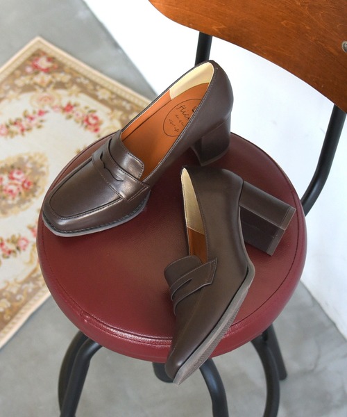 NOFALL（ノーフォール）の「ローファーヒールパンプス（ローファー・レディース・ブラック/ダークブラウン/ブラック系その他/ベージュ系その他・L/LL/S/M/3L/SS）」の10枚目の写真