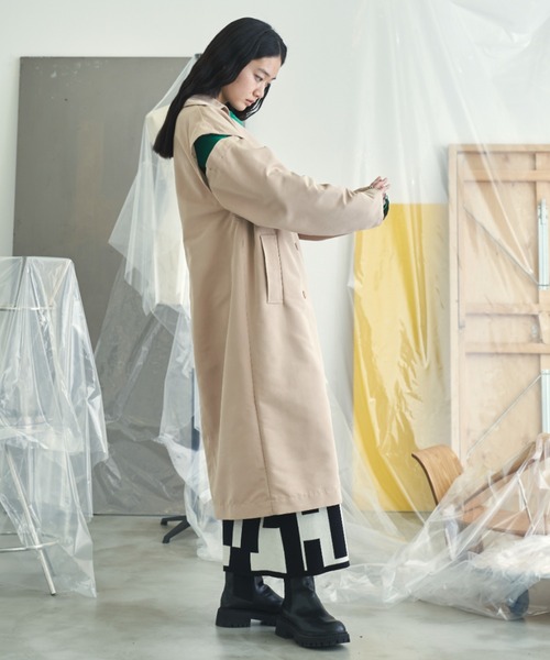 VACANCY（ヴァカンシー）の「マルチ２wayビッグシルエットジレトレンチコート（トレンチコート・レディース・ベージュ/ブルー・FREE）」の13枚目の写真