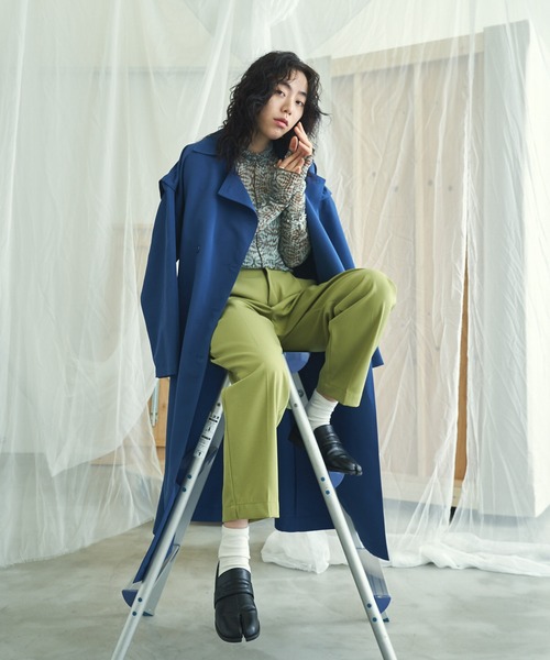 VACANCY（ヴァカンシー）の「マルチ２wayビッグシルエットジレトレンチコート（トレンチコート・レディース・ベージュ/ブルー・FREE）」の7枚目の写真