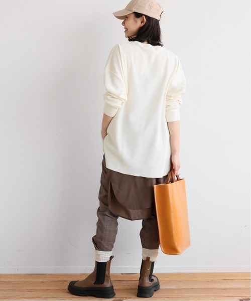 JOURNAL STANDARD relume（ジャーナルスタンダード　レリューム）の「TCワッフルオーバーサイズロングスリーブTシャツ◆（Tシャツ/カットソー・レディース・ナチュラル/ベージュ系その他/グレー・FREE）」の16枚目の写真