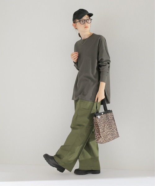 JOURNAL STANDARD relume（ジャーナルスタンダード　レリューム）の「TCワッフルオーバーサイズロングスリーブTシャツ◆（Tシャツ/カットソー・レディース・ナチュラル/ベージュ系その他/グレー・FREE）」の15枚目の写真