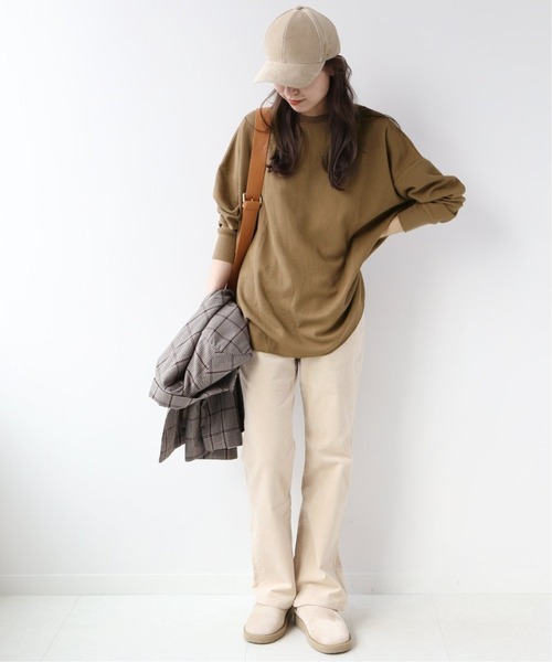 JOURNAL STANDARD relume（ジャーナルスタンダード　レリューム）の「TCワッフルオーバーサイズロングスリーブTシャツ◆（Tシャツ/カットソー・レディース・ナチュラル/ベージュ系その他/グレー・FREE）」の22枚目の写真