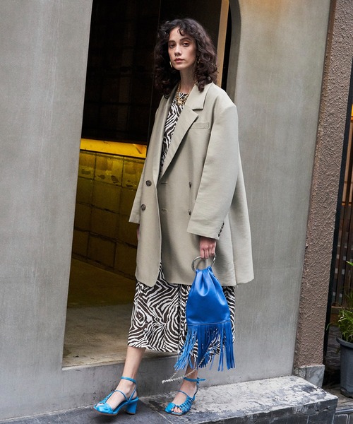 MAISON SPECIAL（メゾンスペシャル）の「2WAYシアーティアードワンピース【MAISON SPECIAL/メゾンスペシャル】（ワンピース・レディース・ブラック/グリーン/ゼブラ・FREE）」の12枚目の写真