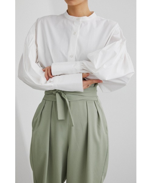 STYLEMIXER（スタイルミキサー）の「ｷﾞｬｻﾞｰｽﾘｰﾌﾞｼｬﾂ（シャツ/ブラウス・レディース・ブラック/ベージュ/ホワイト/ミント・FREE）」の8枚目の写真