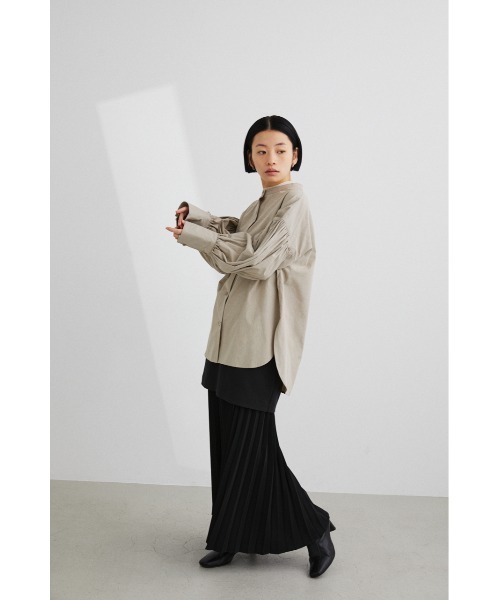 STYLEMIXER（スタイルミキサー）の「ｷﾞｬｻﾞｰｽﾘｰﾌﾞｼｬﾂ（シャツ/ブラウス・レディース・ブラック/ベージュ/ホワイト/ミント・FREE）」の18枚目の写真