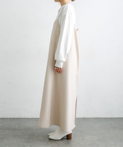 PUAL CE CIN（ピュアルセシン）の「ストレッチキャミワンピース（ワンピース・レディース・グレー/ベージュ/ネイビー・FREE）」の16枚目の写真