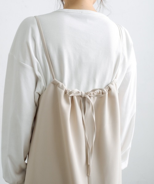 PUAL CE CIN（ピュアルセシン）の「ストレッチキャミワンピース（ワンピース・レディース・グレー/ベージュ/ネイビー・FREE）」の19枚目の写真