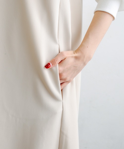 PUAL CE CIN（ピュアルセシン）の「ストレッチキャミワンピース（ワンピース・レディース・グレー/ベージュ/ネイビー・FREE）」の18枚目の写真