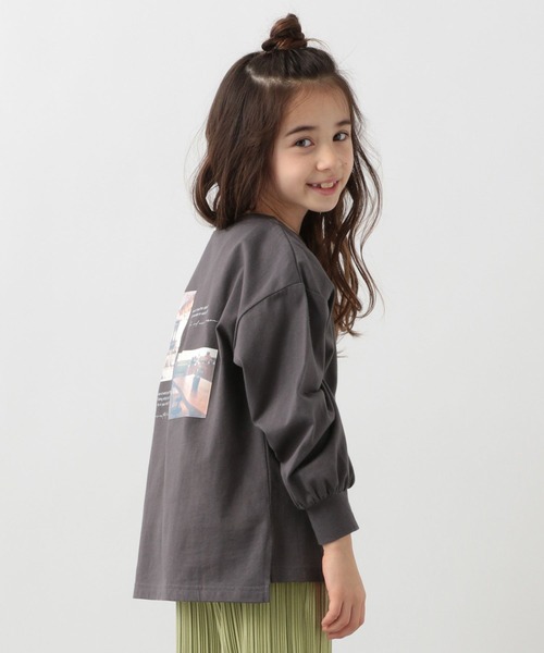 GLOBAL WORK（グローバルワーク）の「キッズ/ヘビロッTEEロゴチュニック/264331（Tシャツ/カットソー・キッズ・オフホワイト/チャコールグレー/ホワイト/ライトイエロー・110cm/160cm/130cm/100cm/120cm/150cm/140cm）」の4枚目の写真