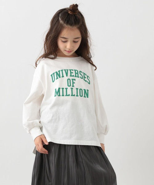 GLOBAL WORK（グローバルワーク）の「キッズ/ヘビロッTEEロゴチュニック/264331（Tシャツ/カットソー・キッズ・オフホワイト/チャコールグレー/ホワイト/ライトイエロー・110cm/160cm/130cm/100cm/120cm/150cm/140cm）」の7枚目の写真