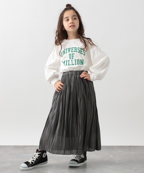 GLOBAL WORK（グローバルワーク）の「キッズ/ヘビロッTEEロゴチュニック/264331（Tシャツ/カットソー・キッズ・オフホワイト/チャコールグレー/ホワイト/ライトイエロー・110cm/160cm/130cm/100cm/120cm/150cm/140cm）」の8枚目の写真