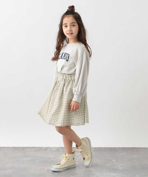 GLOBAL WORK（グローバルワーク）の「キッズ/ヘビロッTEEロゴチュニック/264331（Tシャツ/カットソー・キッズ・オフホワイト/チャコールグレー/ホワイト/ライトイエロー・110cm/160cm/130cm/100cm/120cm/150cm/140cm）」の14枚目の写真