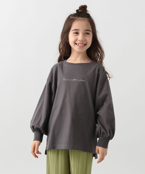 GLOBAL WORK（グローバルワーク）の「キッズ/ヘビロッTEEロゴチュニック/264331（Tシャツ/カットソー・キッズ・オフホワイト/チャコールグレー/ホワイト/ライトイエロー・110cm/160cm/130cm/100cm/120cm/150cm/140cm）」の17枚目の写真