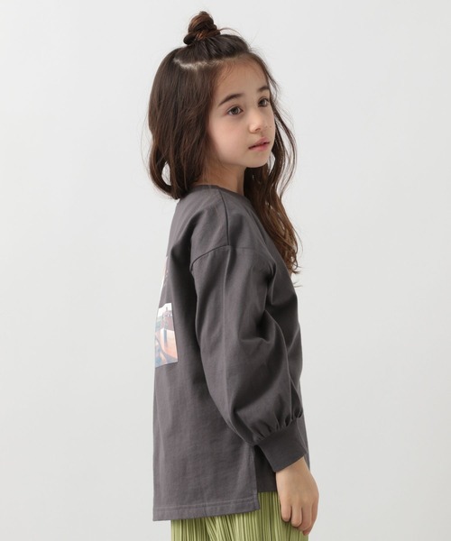 GLOBAL WORK（グローバルワーク）の「キッズ/ヘビロッTEEロゴチュニック/264331（Tシャツ/カットソー・キッズ・オフホワイト/チャコールグレー/ホワイト/ライトイエロー・110cm/160cm/130cm/100cm/120cm/150cm/140cm）」の18枚目の写真