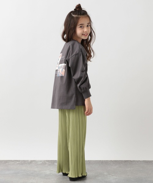 GLOBAL WORK（グローバルワーク）の「キッズ/ヘビロッTEEロゴチュニック/264331（Tシャツ/カットソー・キッズ・オフホワイト/チャコールグレー/ホワイト/ライトイエロー・110cm/160cm/130cm/100cm/120cm/150cm/140cm）」の19枚目の写真