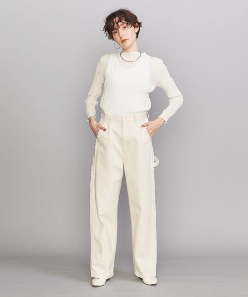 BEAUTY&YOUTH UNITED ARROWS（ビューティーアンドユースユナイテッドアローズ）の「BY バブル ハイネック プルオーバー -ウォッシャブル-（Tシャツ/カットソー・レディース・ライトブルー/ブラック/オフホワイト・FREE）」の11枚目の写真