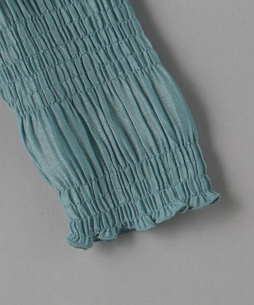 BEAUTY&YOUTH UNITED ARROWS（ビューティーアンドユースユナイテッドアローズ）の「BY バブル ハイネック プルオーバー -ウォッシャブル-（Tシャツ/カットソー・レディース・ライトブルー/ブラック/オフホワイト・FREE）」の18枚目の写真