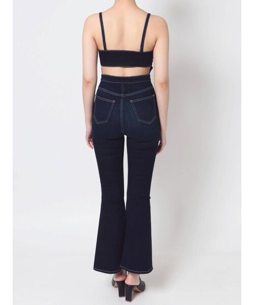 GYDA(ジェイダ)の「フロントZIPフレアデニムロンパース(つなぎ/オールインワン・レディース・インディゴブルー/ライトブルー・SMALL/MEDIUM)」の18枚目の写真