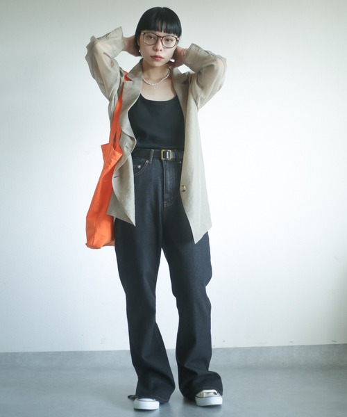 spoon store(スプーンストア)の「シアージャケットセットアップ(テーラードジャケット・レディース・ピンク/ベージュ・フリー)」の19枚目の写真