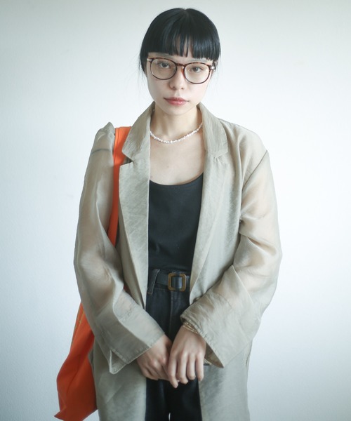spoon store(スプーンストア)の「シアージャケットセットアップ(テーラードジャケット・レディース・ピンク/ベージュ・フリー)」の16枚目の写真