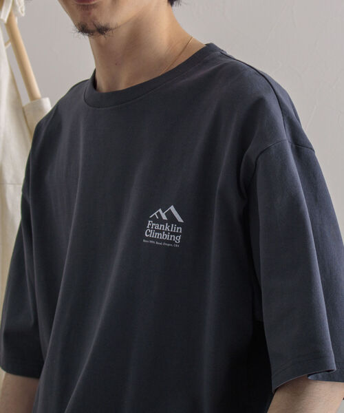 Franklin Climbing（フランクリンクライミング）の「【Franklin Climbing/フランクリンクライミング】エッセンシャルバックプリントTシャツ カヌー（Tシャツ/カットソー・メンズ・ホワイト/グレー/チャコールグレー/エメラルド・MEDIUM/LARGE/X-LARGE）」の12枚目の写真