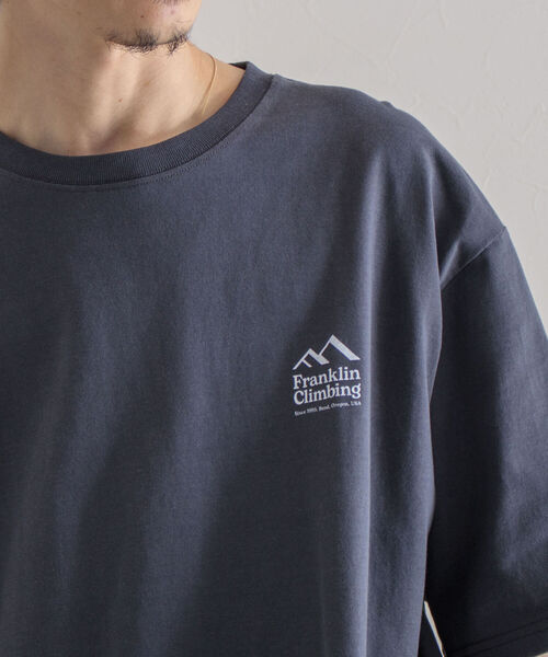 Franklin Climbing（フランクリンクライミング）の「【Franklin Climbing/フランクリンクライミング】エッセンシャルバックプリントTシャツ カヌー（Tシャツ/カットソー・メンズ・ホワイト/グレー/チャコールグレー/エメラルド・MEDIUM/LARGE/X-LARGE）」の13枚目の写真