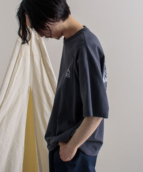 Franklin Climbing（フランクリンクライミング）の「【Franklin Climbing/フランクリンクライミング】エッセンシャルバックプリントTシャツ カヌー（Tシャツ/カットソー・メンズ・ホワイト/グレー/チャコールグレー/エメラルド・MEDIUM/LARGE/X-LARGE）」の14枚目の写真