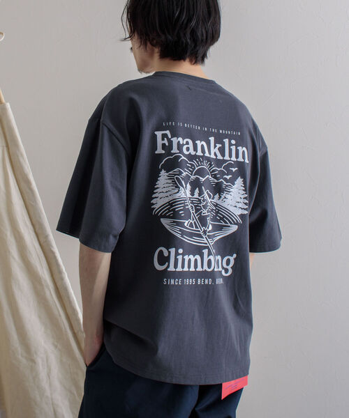 Franklin Climbing（フランクリンクライミング）の「【Franklin Climbing/フランクリンクライミング】エッセンシャルバックプリントTシャツ カヌー（Tシャツ/カットソー・メンズ・ホワイト/グレー/チャコールグレー/エメラルド・MEDIUM/LARGE/X-LARGE）」の15枚目の写真