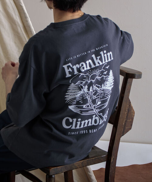 Franklin Climbing（フランクリンクライミング）の「【Franklin Climbing/フランクリンクライミング】エッセンシャルバックプリントTシャツ カヌー（Tシャツ/カットソー・メンズ・ホワイト/グレー/チャコールグレー/エメラルド・MEDIUM/LARGE/X-LARGE）」の20枚目の写真