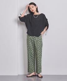 ユナイテッドアローズ　ドットパンツ　水玉　カーキ　ズボン　M　ストレート UNITED ARROWS（ユナイテッドアローズ）の「＜UNITED ARROWS＞P
