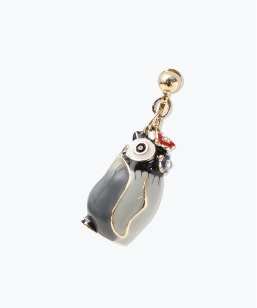 ANNA SUI（アナスイ）の「ペンギンの赤ちゃんモチーフ　イヤリング（イヤリング・レディース・グレー・ONE SIZE）」の3枚目の写真