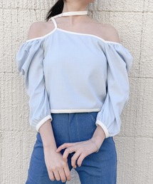 lilLilly | リブチョーカートップス(Tシャツ/カットソー)