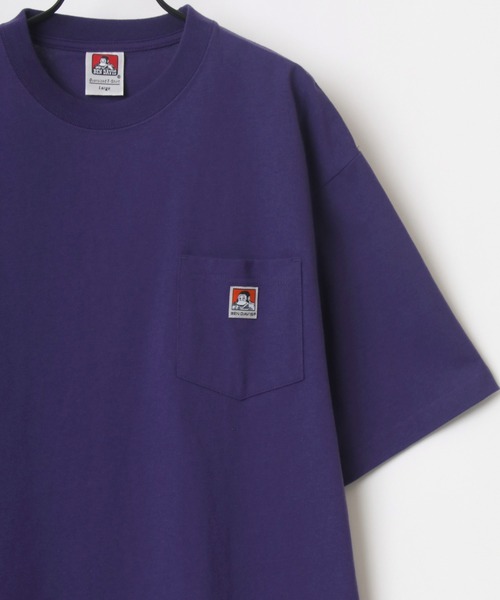 BEN DAVIS(ベンデイビス)の「BEN DAVIS/ベンデイビス オーバーサイズ ロゴ ピスネーム ワンポイント刺繍 ポケット 半袖Tシャツ/無地T(Tシャツ/カットソー・メンズ・ホワイト/チャコールグレー/アッシュグレー/ブラック/ベージュ/パープル/イエロー/ブラウン系その他/ベージュ系その他/グリーン系その他/ブルー系その他/グリーン系その他2/ブルー系その他2・M/L/XL)」の12枚目の写真