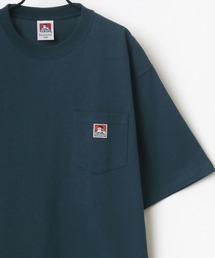 BEN DAVIS/ベンデイビス オーバーサイズ ロゴ ピスネーム ワンポイント刺繍 ポケット 半袖Tシャツ/無地T