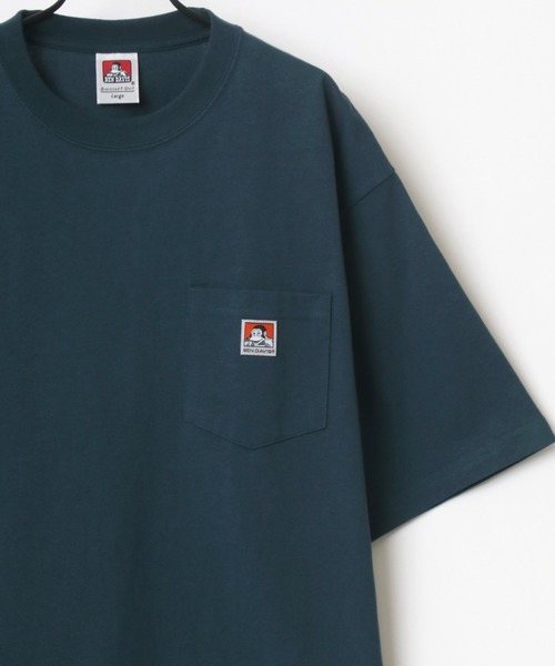 BEN DAVIS(ベンデイビス)の「BEN DAVIS/ベンデイビス オーバーサイズ ロゴ ピスネーム ワンポイント刺繍 ポケット 半袖Tシャツ/無地T(Tシャツ/カットソー・メンズ・ホワイト/チャコールグレー/アッシュグレー/ブラック/ベージュ/パープル/イエロー/ブラウン系その他/ベージュ系その他/グリーン系その他/ブルー系その他/グリーン系その他2/ブルー系その他2・M/L/XL)」の10枚目の写真