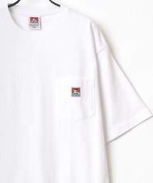 BEN DAVIS/ベンデイビス オーバーサイズ ロゴ ピスネーム ワンポイント刺繍 ポケット 半袖Tシャツ/無地T
