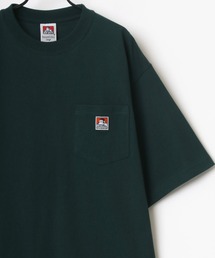BEN DAVIS/ベンデイビス オーバーサイズ ロゴ ピスネーム ワンポイント刺繍 ポケット 半袖Tシャツ/無地T