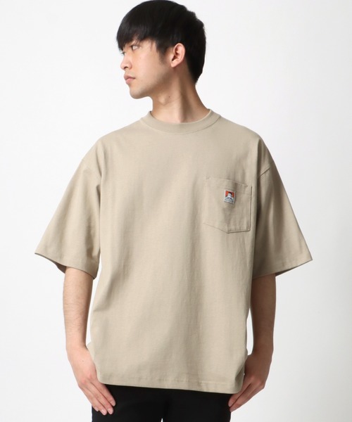 BEN DAVIS(ベンデイビス)の「BEN DAVIS/ベンデイビス オーバーサイズ ロゴ ピスネーム ワンポイント刺繍 ポケット 半袖Tシャツ/無地T(Tシャツ/カットソー・メンズ・ホワイト/チャコールグレー/アッシュグレー/ブラック/ベージュ/パープル/イエロー/ブラウン系その他/ベージュ系その他/グリーン系その他/ブルー系その他/グリーン系その他2/ブルー系その他2・M/L/XL)」の21枚目の写真