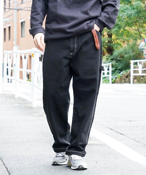 Wrangler（ラングラー）の「【WRANGLER/ラングラー】カラーペインターパンツ　ワイドシルエット（その他パンツ・メンズ・ブラック/ダークグリーン/グレー/ブルー系その他/パープル/ブルー/マスタード/グリーン/オレンジ/ホワイト/イエロー・SMALL/MEDIUM/LARGE/X-LARGE）」の3枚目の写真