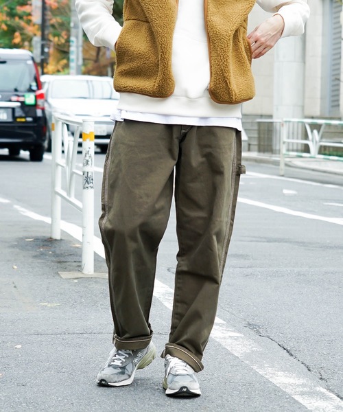Wrangler（ラングラー）の「【WRANGLER/ラングラー】カラーペインターパンツ　ワイドシルエット（その他パンツ・メンズ・ブラック/ダークグリーン/グレー/ブルー系その他/パープル/ブルー/マスタード/グリーン/オレンジ/ホワイト/イエロー・SMALL/MEDIUM/LARGE/X-LARGE）」の5枚目の写真