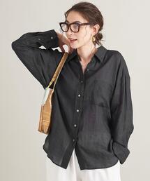 BEAUTY&YOUTH UNITED ARROWS | BY TRADITIONAL 麻レギュラーシャツ -ウォッシャブル-(シャツ/ブラウス)
