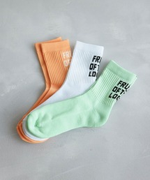 FRUIT OF THE LOOM | 【FRUIT OF THE LOOM/フルーツオブザルーム】バックロゴ3Pソックス(ソックス/靴下)