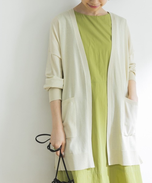 URBAN RESEARCH（アーバンリサーチ）の「UVカット加工ガウンカーディガン（カーディガン/ボレロ・レディース・アイボリー/グレー系その他/ブラック・FREE）」の16枚目の写真