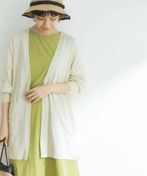 URBAN RESEARCH（アーバンリサーチ）の「UVカット加工ガウンカーディガン（カーディガン/ボレロ・レディース・アイボリー/グレー系その他/ブラック・FREE）」の17枚目の写真