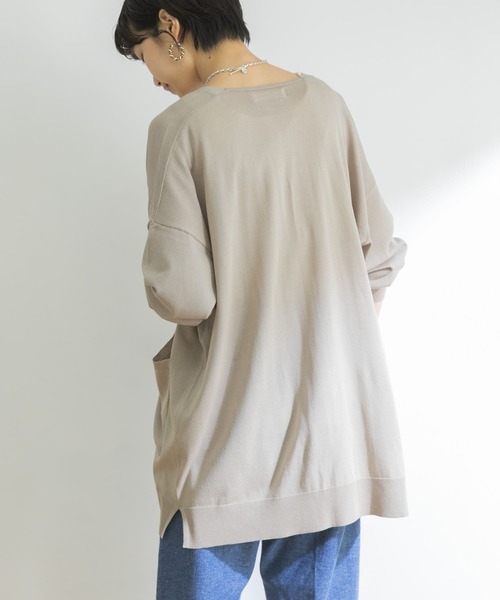 URBAN RESEARCH（アーバンリサーチ）の「UVカット加工ガウンカーディガン（カーディガン/ボレロ・レディース・アイボリー/グレー系その他/ブラック・FREE）」の6枚目の写真