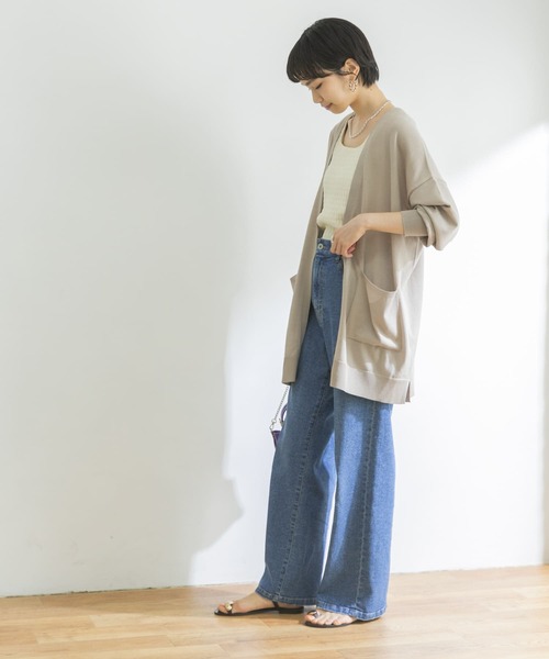 URBAN RESEARCH（アーバンリサーチ）の「UVカット加工ガウンカーディガン（カーディガン/ボレロ・レディース・アイボリー/グレー系その他/ブラック・FREE）」の12枚目の写真