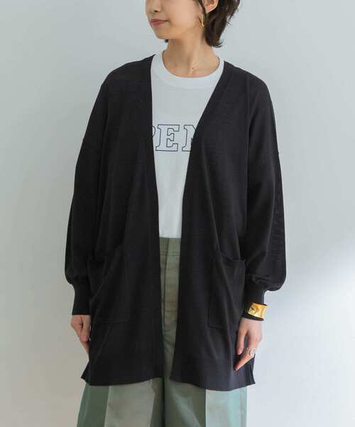 URBAN RESEARCH（アーバンリサーチ）の「UVカット加工ガウンカーディガン（カーディガン/ボレロ・レディース・アイボリー/グレー系その他/ブラック・FREE）」の13枚目の写真