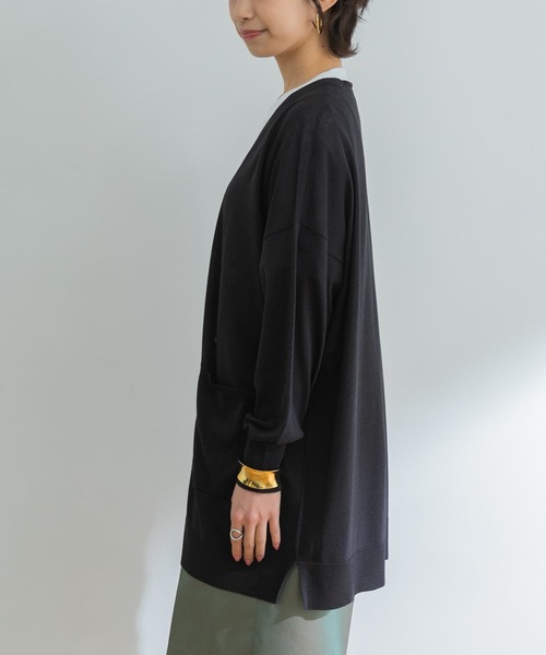 URBAN RESEARCH（アーバンリサーチ）の「UVカット加工ガウンカーディガン（カーディガン/ボレロ・レディース・アイボリー/グレー系その他/ブラック・FREE）」の14枚目の写真